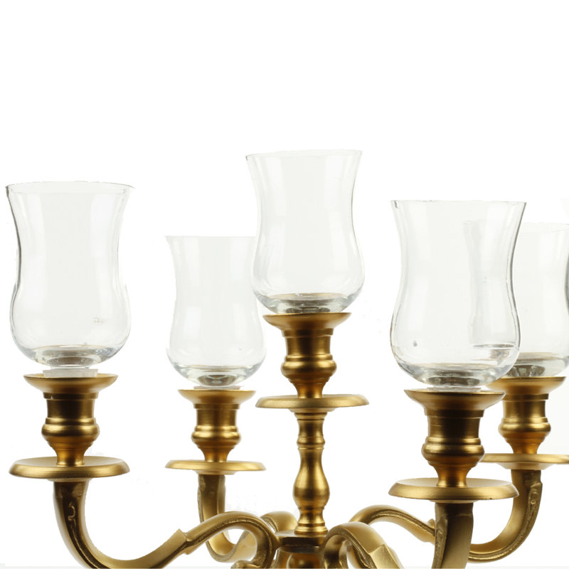 Bougie ouragan en verre, H 3,5 po