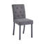 Ensemble de salle à manger 5 pièces comprenant 1 table à manger, 2 chaises rembourrées et 2 bancs; un ensemble de salle à manger de style rustique peu encombrant adapté aux salles à manger et aux cuisines, gris et noir.