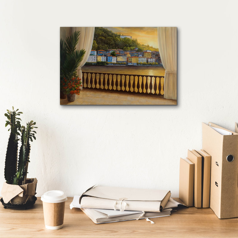 «Italian View» par Diane Romanello, H 12 po x l 18 po x P 0,75 po