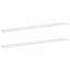 Ensemble de 2 tablettes murales flottantes en bois aggloméré blanc 45,3 x 3,5 x 1,2 po-128521050-128521051