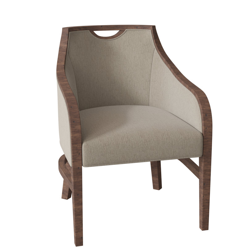 Fauteuil l 24 po Anthony, Noisette, 3156 Lin Polyester