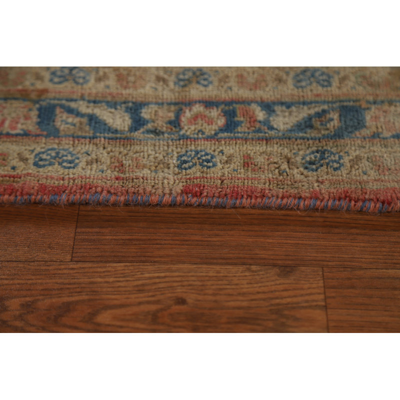 Tapis persan traditionnel à motif Mashad noué à la main 8 x 11