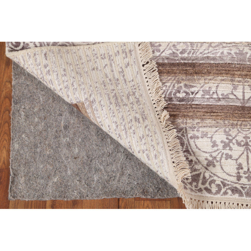 Tapis oriental tout rayé à motif abstrait 3 x 5