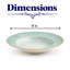 Assiette creuse en porcelaine Paros-Aqua