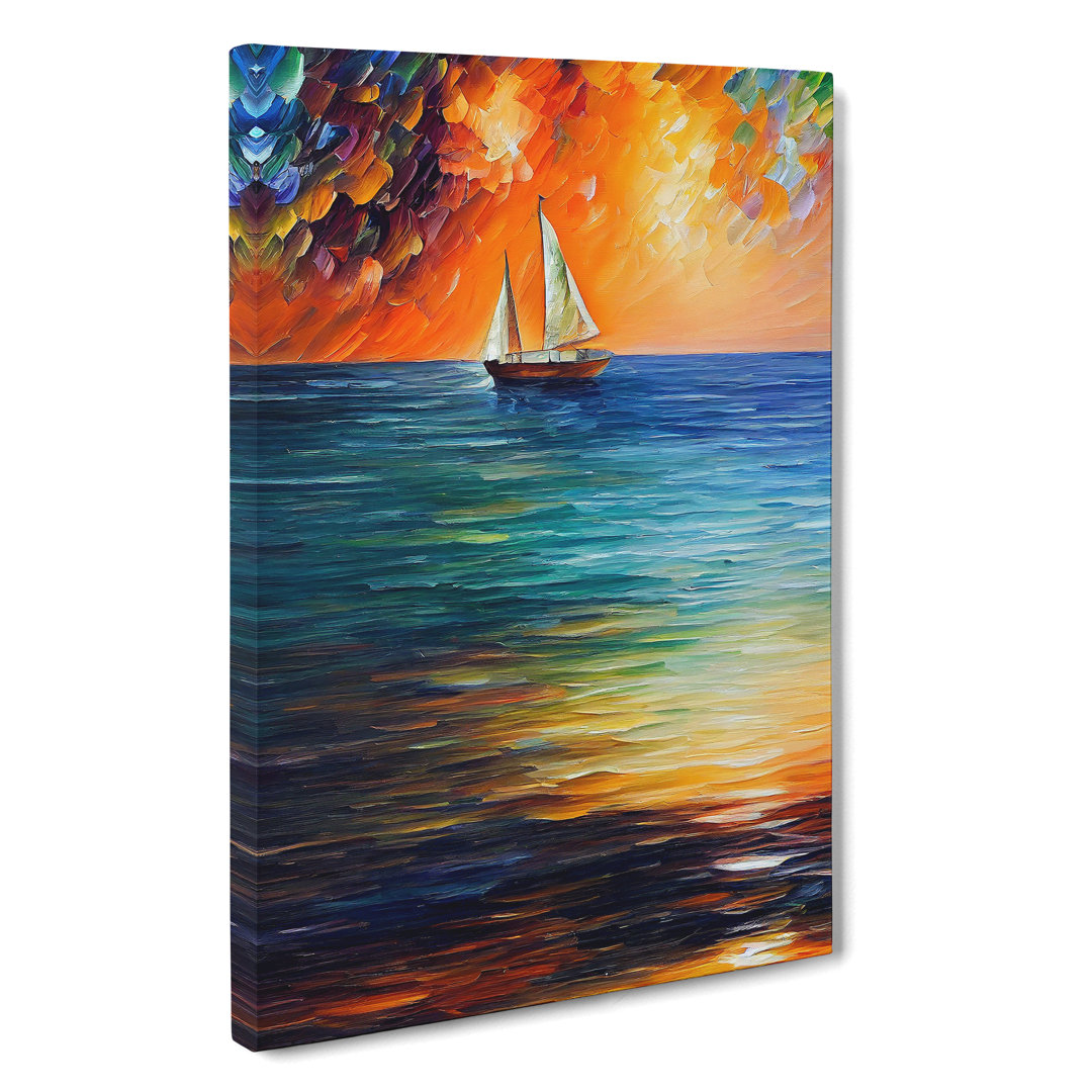 Boat at Sunset No.1 - Wall Art