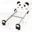 Lit pour tout-petit mignon en forme de panda