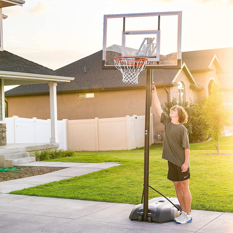 LIFETIME Adjustable Portable Basketball Net (50-Inch Polycarbonate)