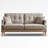70.1" Living Space Sofa 3 Seater With Waterproof Fabric , Usb Charge Port-252876376