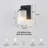  1-light/single Armed Wall Sconce With Ribbed Clear Glass Shade-170405042