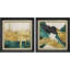 «Emerald Green Decor Abstract Classic Vintage Art», ensemble de 2 reproductions de cadres photo sur toile-86450329