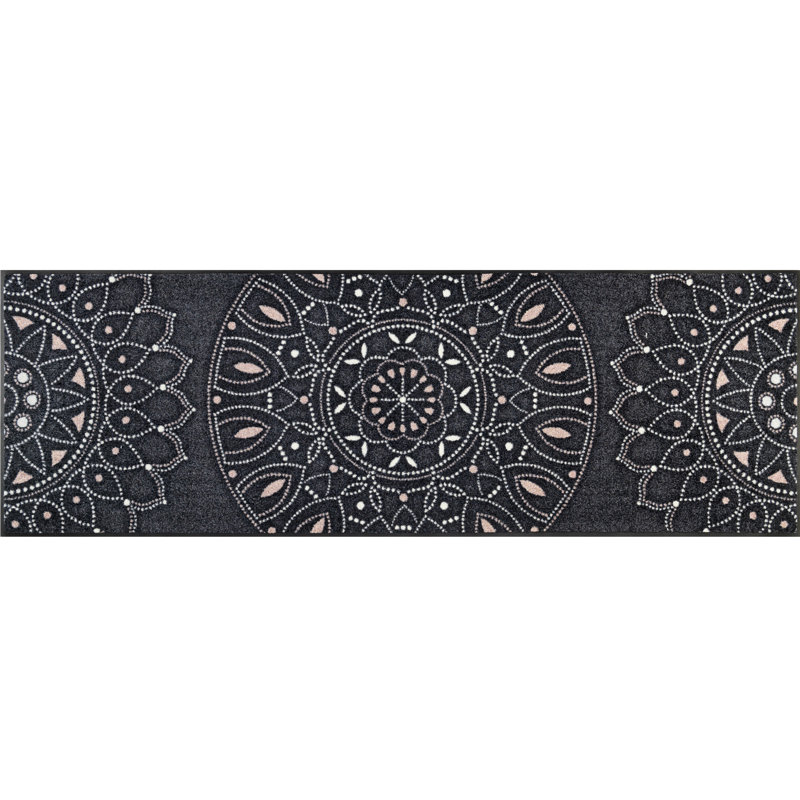 Purnima Non-Slip Floral Indoor / Outdoor Doormat, Rectangular 60 x 180cm