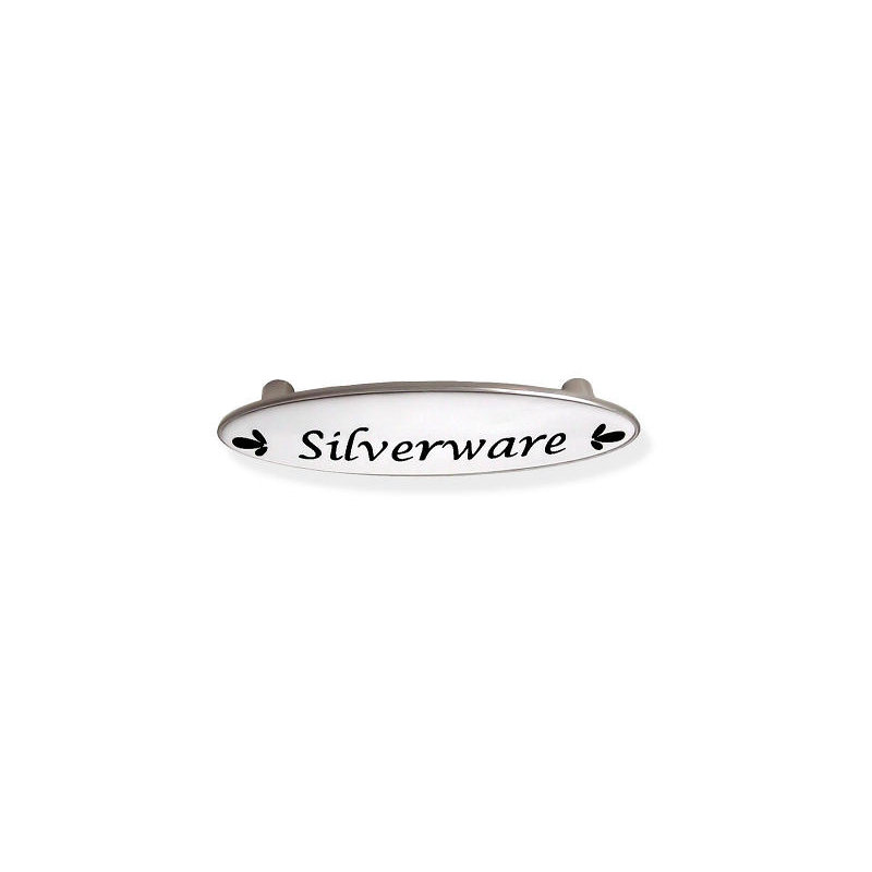 Poignée de tiroir 3 "Silverware, Noir