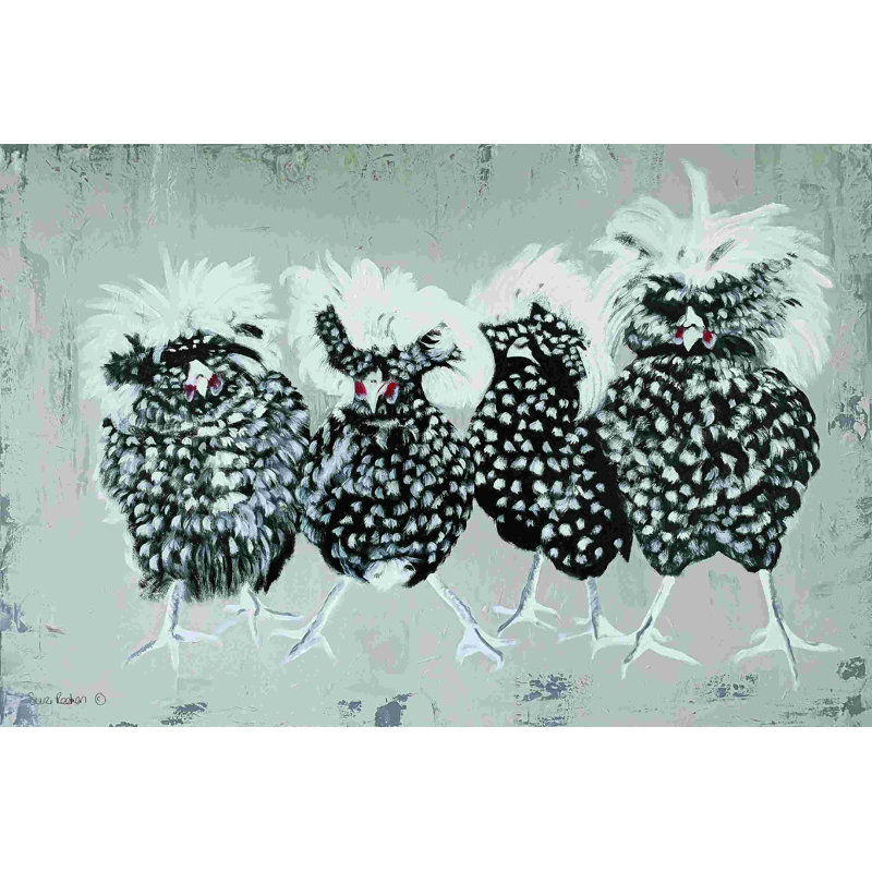 Poulets polonais, H 8 po x l 12 po