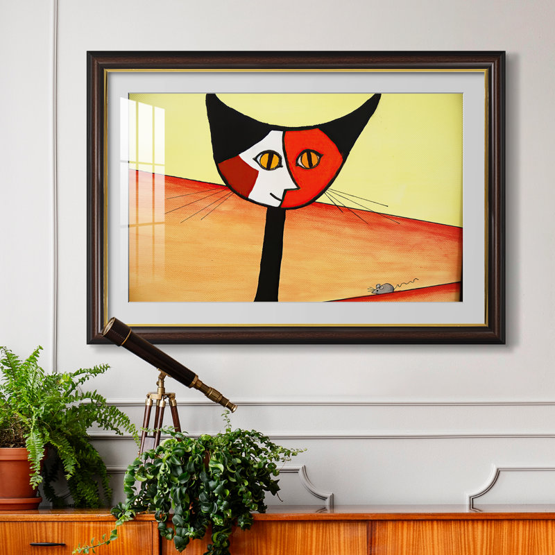 Cat-El Gato de Picasso, v. 2010-Norma Salt-Impression encadrée personnalisée, Dimensions intérieures 24 po x 34 po