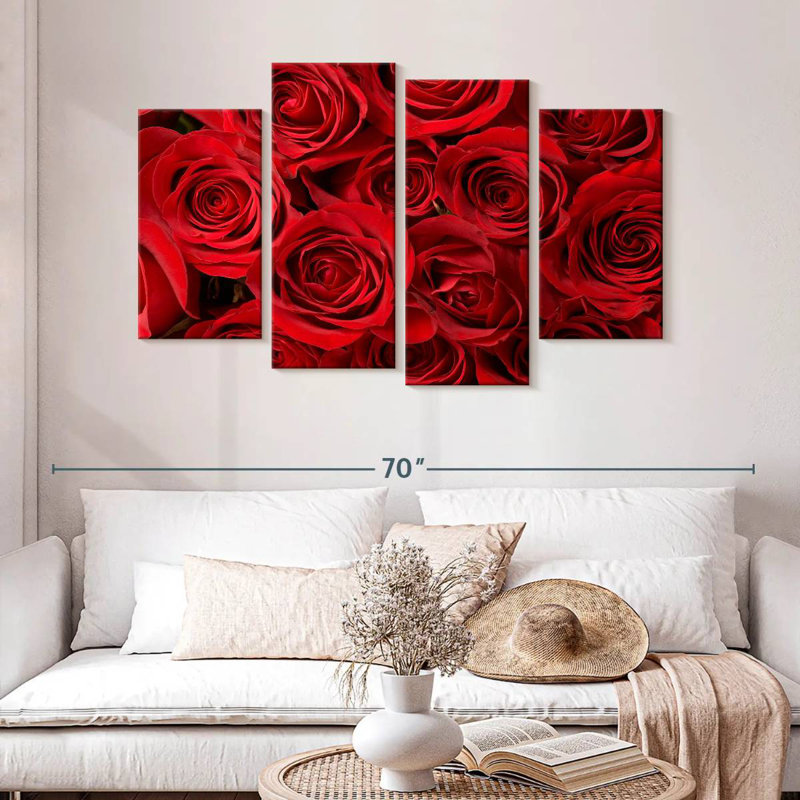 Harnek Red Roses Bouquet, 32" H x 52" W