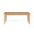 47" Natural Solid Wood Outdoor Coffee Table