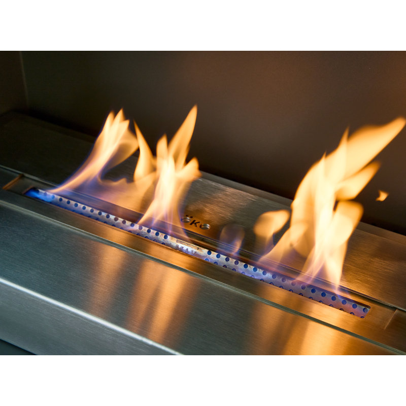 Brayden Studio 75cm W Grey Bio-Ethanol Stove