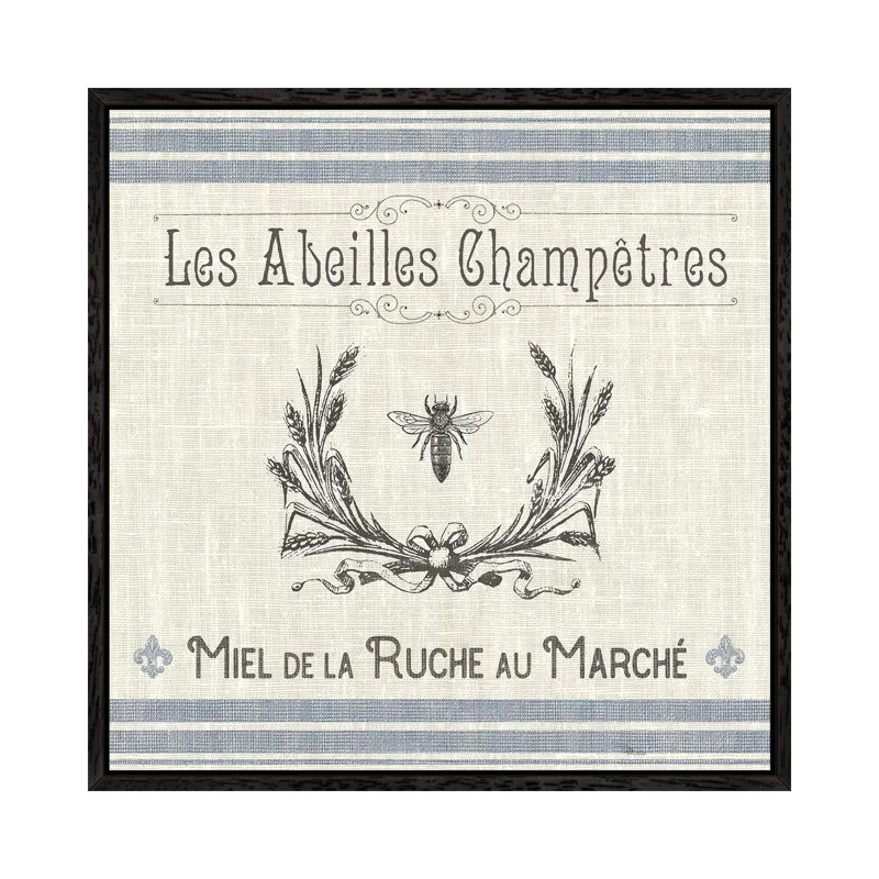 French Farmhouse III - Print on Canvas, 45.72 cm H x 45.72 cm W, Black Framed