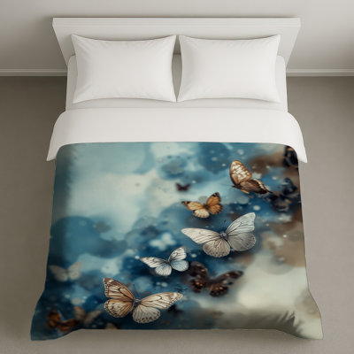 Papillons en vol Housses de couette