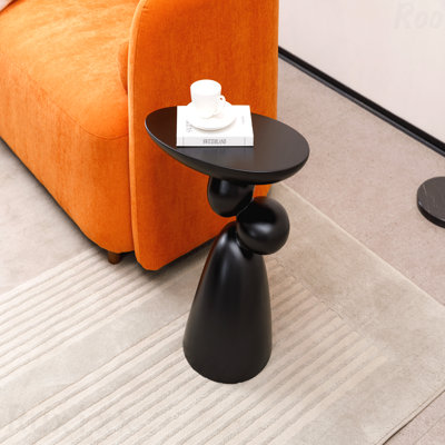 Stone Coffee Table Living Room Lucky End Table Fiberglass Side Table Modern Minimalist Corner Table With Decoration Home Decor For Bedroom Guestroom