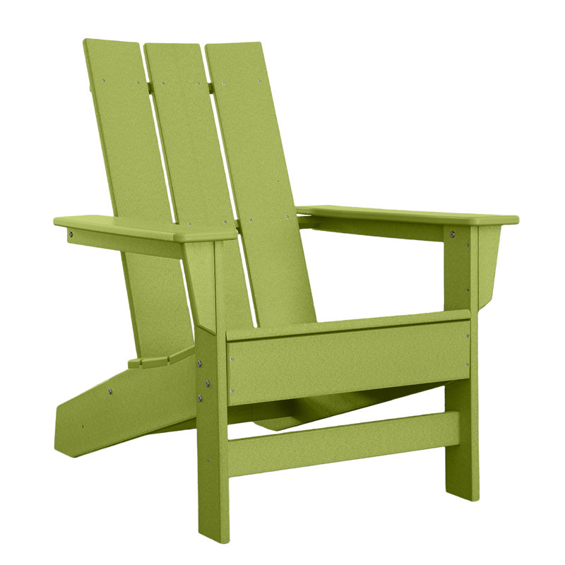 Chaise Adirondack en PEHD toutes saisons Ratcliff, Vert lime