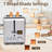 Toaster 2 Slice, Stainless Steel Bread Toaster LCD Display, 7 Bread Shade Settings, 1.4'' Wide Slots-103877019