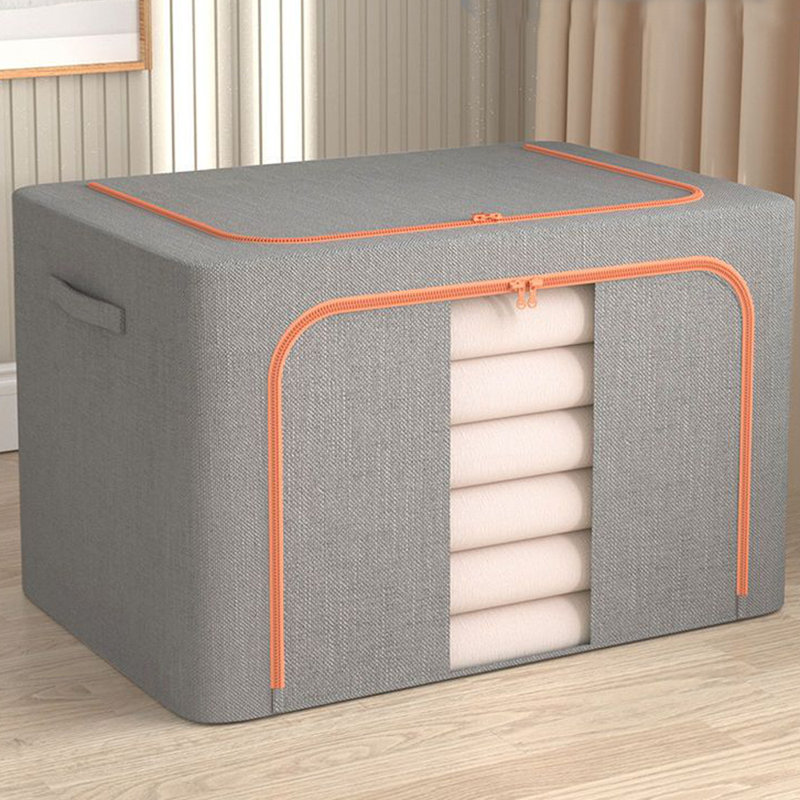 Bac de rangement en tissu Loxie, Gris