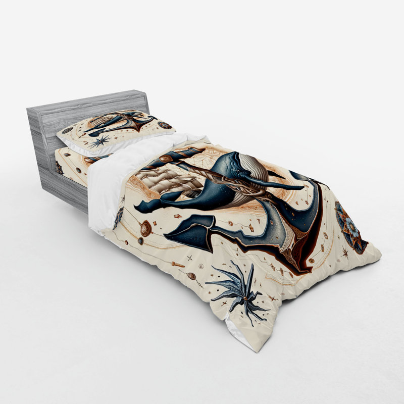 Ensemble de literie Ambesonne, Housse de couette simple très longue + 2 pièces