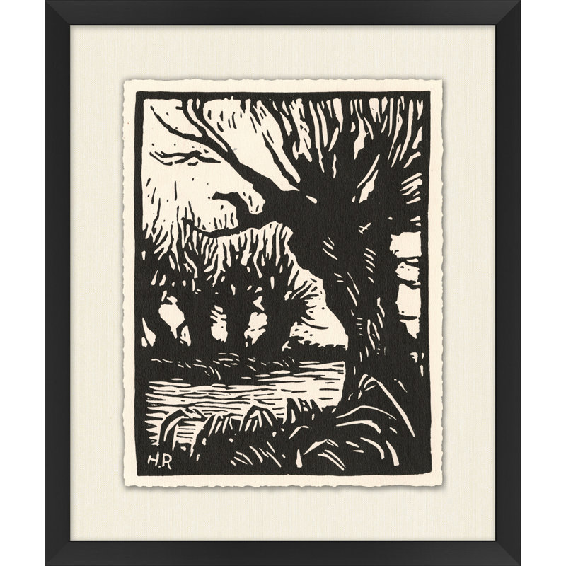 Wood Block Path Print