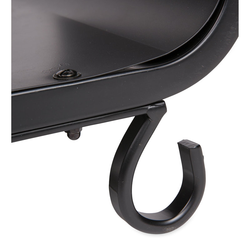 Holtman Compact Cast Iron Log Rack with Scrollwork Design