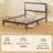 Bed Frame With Upholstered Headboard, Platform Bed Frame With Wooden Slats, No Box Spring Needed, Easy Assembly-1777914791-1777914789