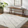 Argyle Machine Woven Polyester Area Rug in Charcoal/Cream