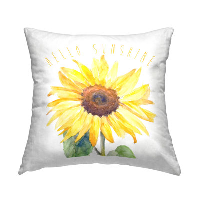 Coussin décoratif Hello Sunshine Bloom par Lanie Loreth