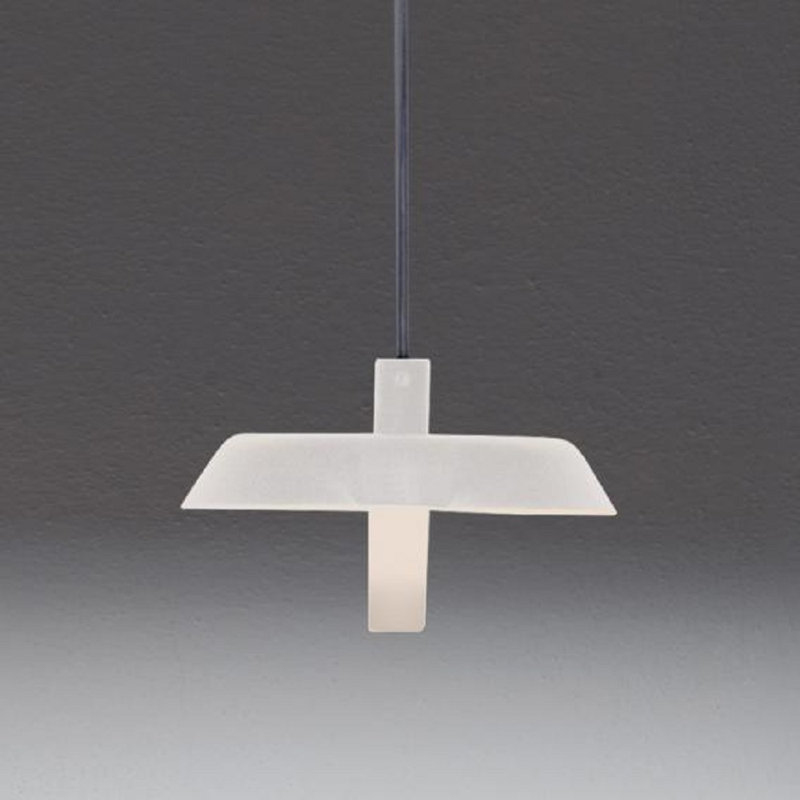 1 - Light LED Dome Pendant, Matt White