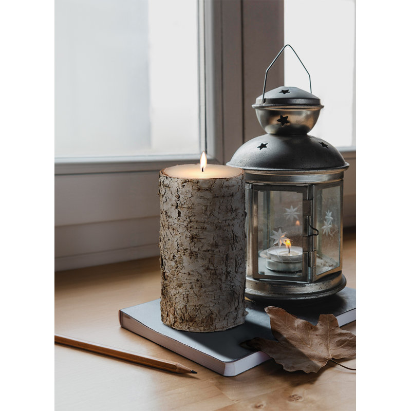 Unscented Pillar Candle, 8" H x 4" W x 4" D, 1