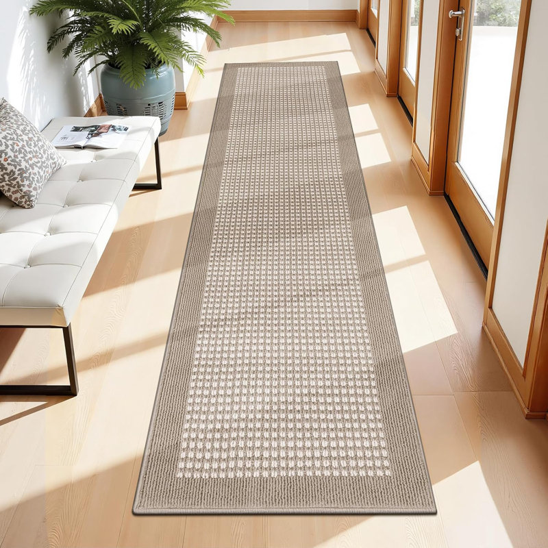 Area Rug, Runner 2' x 8', Beige