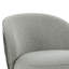 Chaise d'appoint pivotante de 31,5 po Polimeris