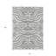 Tapis intérieur lavable à motif animalier gris et ivoire 8 pi x 10 pi