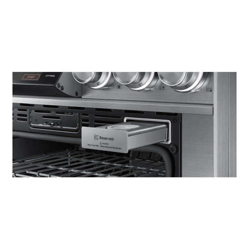 30" Double Wall Oven Steam, Silver