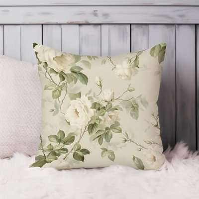 Floral Flowers Symphony IV Throw Pillow Cover