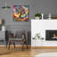  'Abstract Tree' by Rey Klimt Acrylic Glass Wall Art, 12" x 12"-869043460