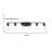 Knuth 6 - Light Bathroom Steel Dimmable Vanity Light