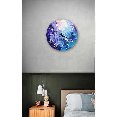 Horloge murale silencieuse texturée