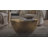 Mella 32 Inch Metal Hammered Coffee Table