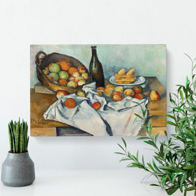 The Basket Of Apples by Paul Cezanne - Wrapped Canvas Painting