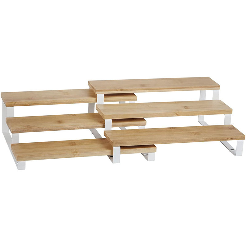 Support à épices extensible 20 pots en bambou