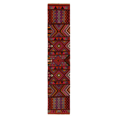 One-of-a-Kind 2'7" X 12'1" Hand Knotted Area Rug