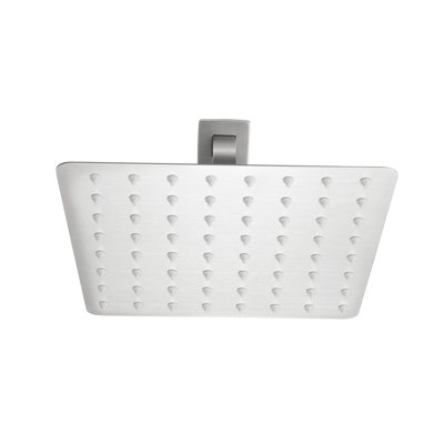 Bathroom Shower - 304 Stainless Steel Ultra-thin Waterfall Showerhead With Self-cleaning Nozzles In Brushed Nickel High