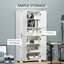 Armoire de cuisine industrielle avec armoire à 4 portes et tablettes de rangement