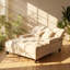 Canapé-lit moderne en chenille l 57,1 po x P 63,8 po x H 36,2 po Modern
